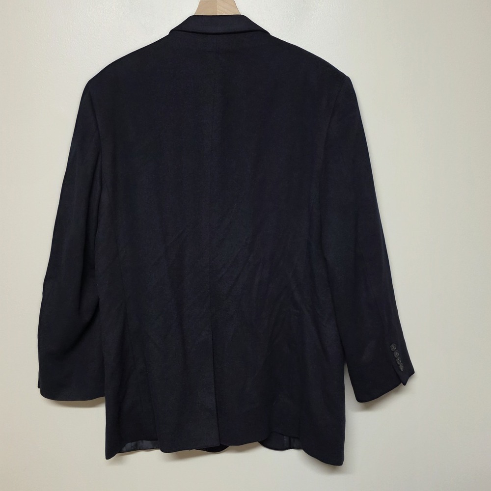 J.Crew Men's Cashmere Black Blazer Jacket Sport Coat 44 Regular Vintage - Picture 5 of 11